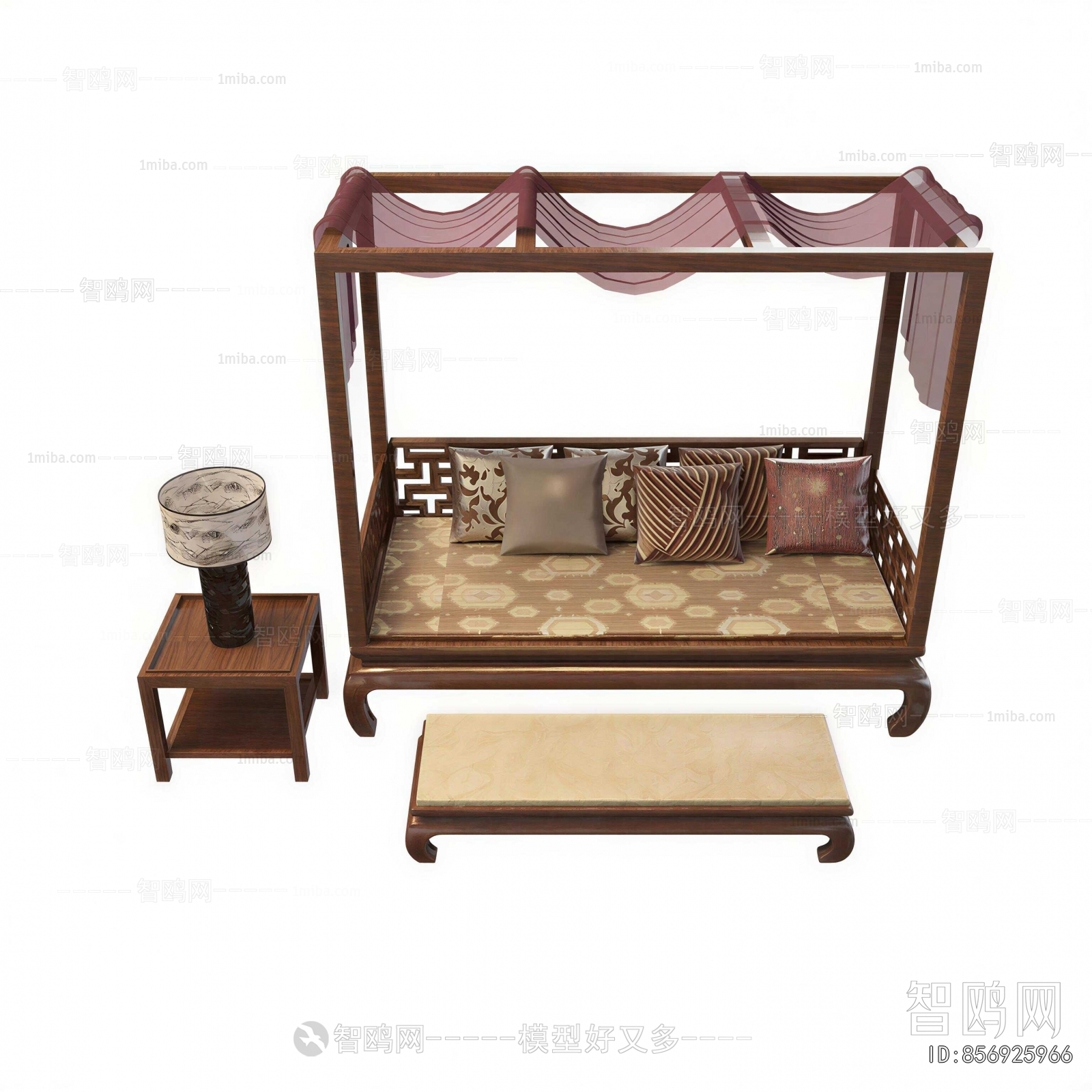 New Chinese Style Arhat Bed