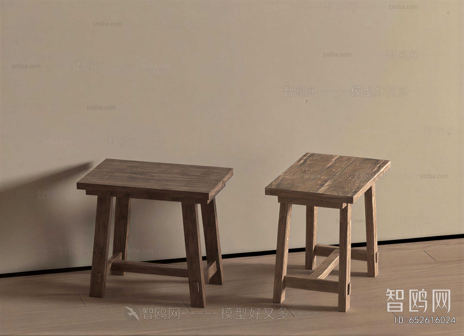 Wabi-sabi Style Stool