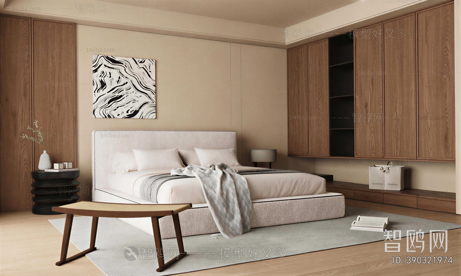 Wabi-sabi Style Bedroom