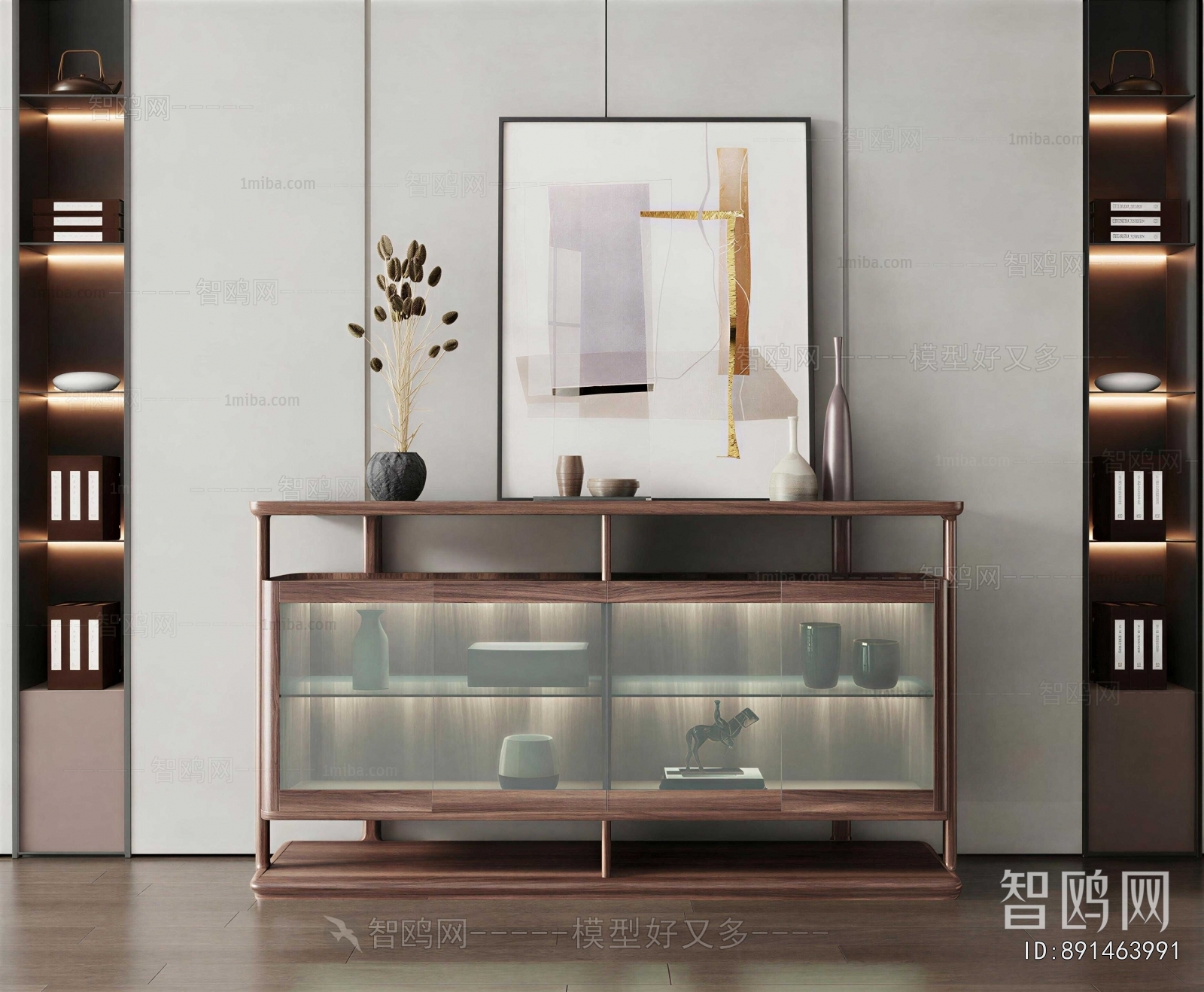 New Chinese Style Side Cabinet
