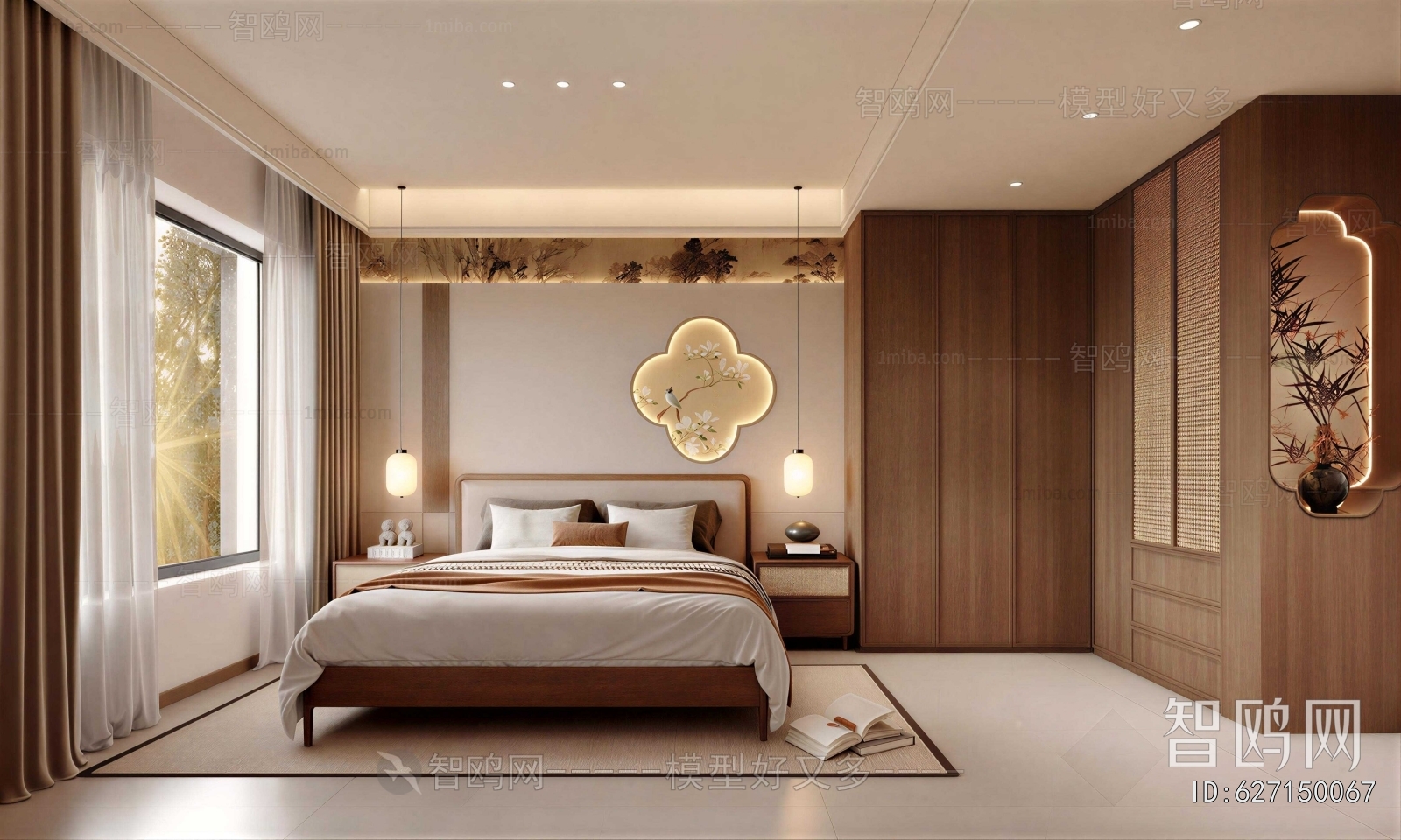 New Chinese Style Bedroom