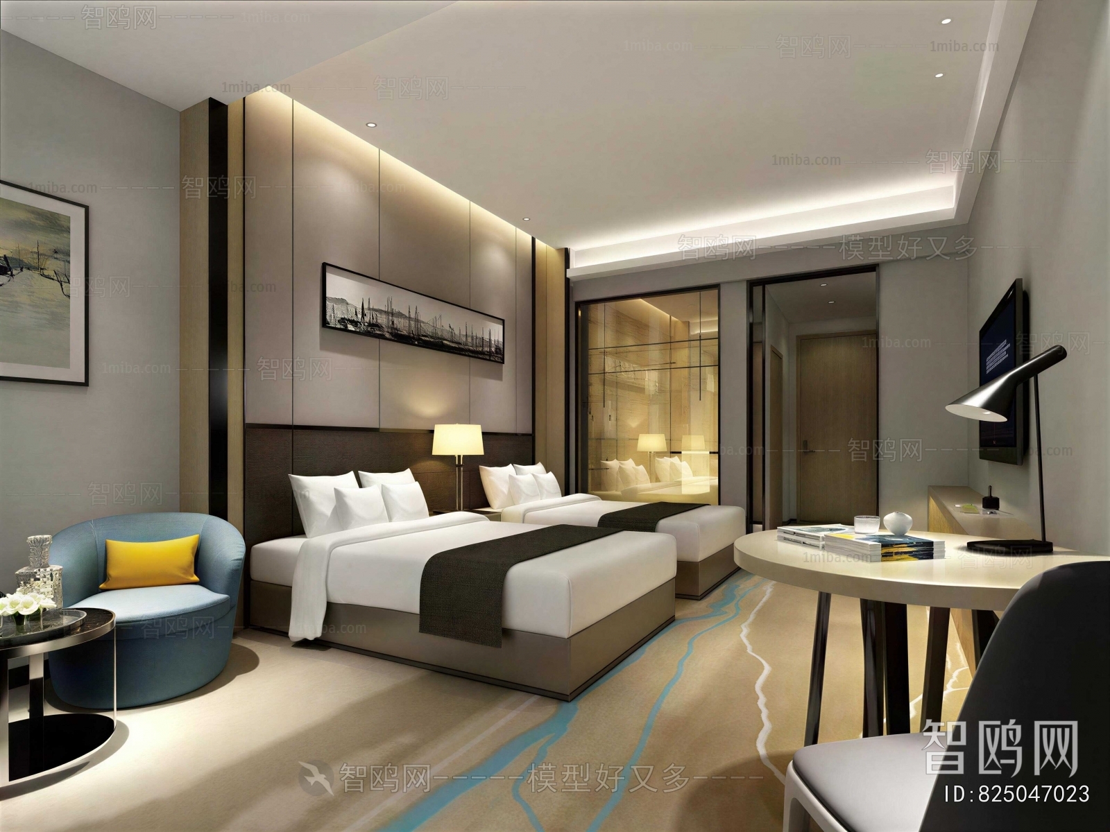 Modern Guest Room