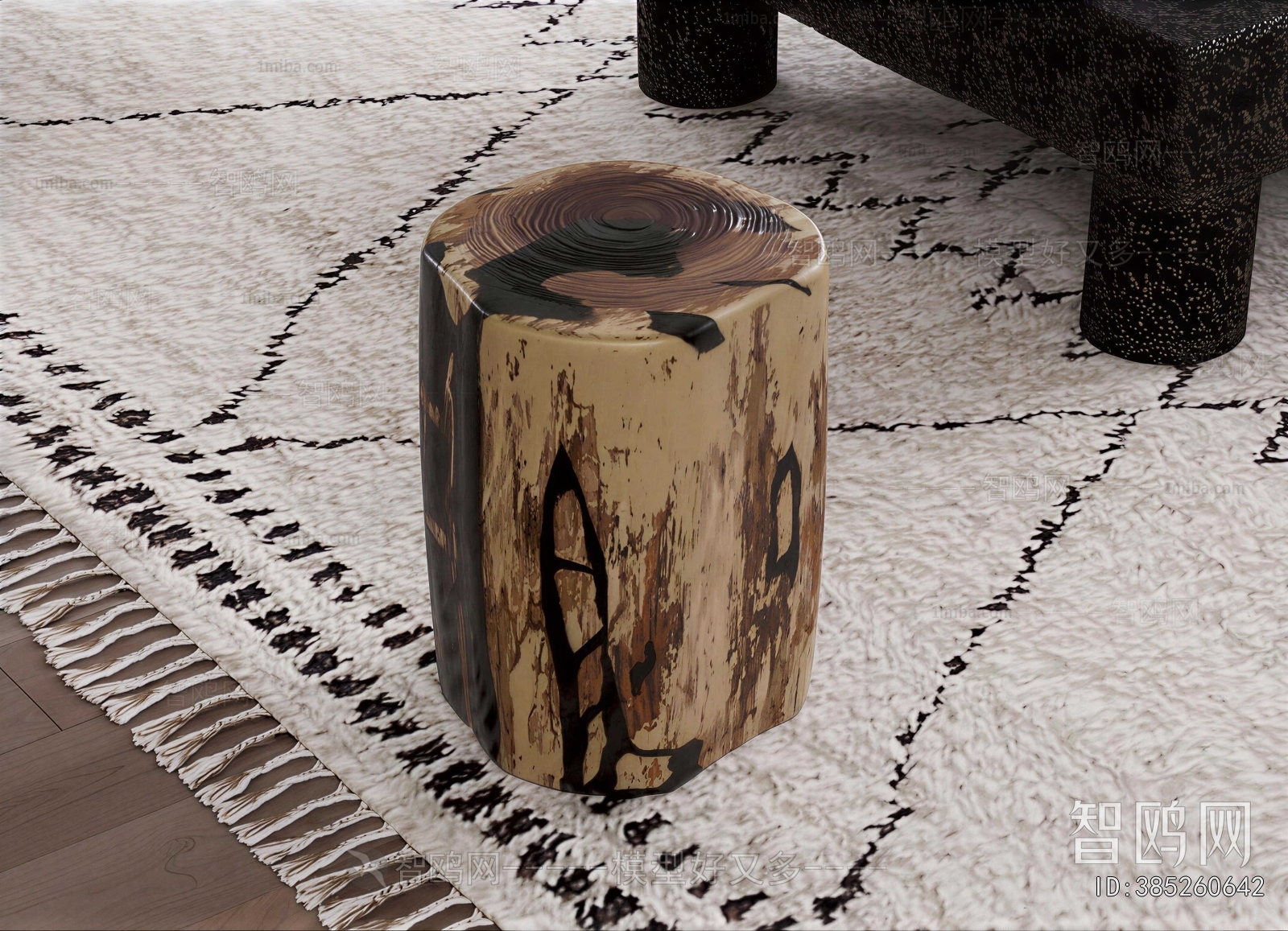 Wabi-sabi Style Stool