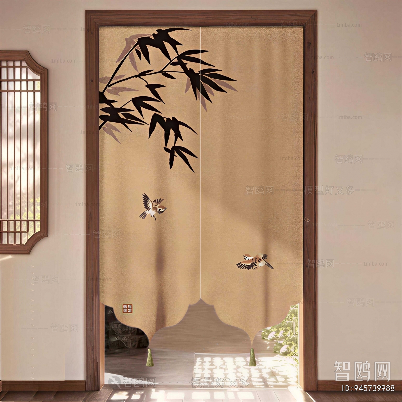 New Chinese Style Door Curtain
