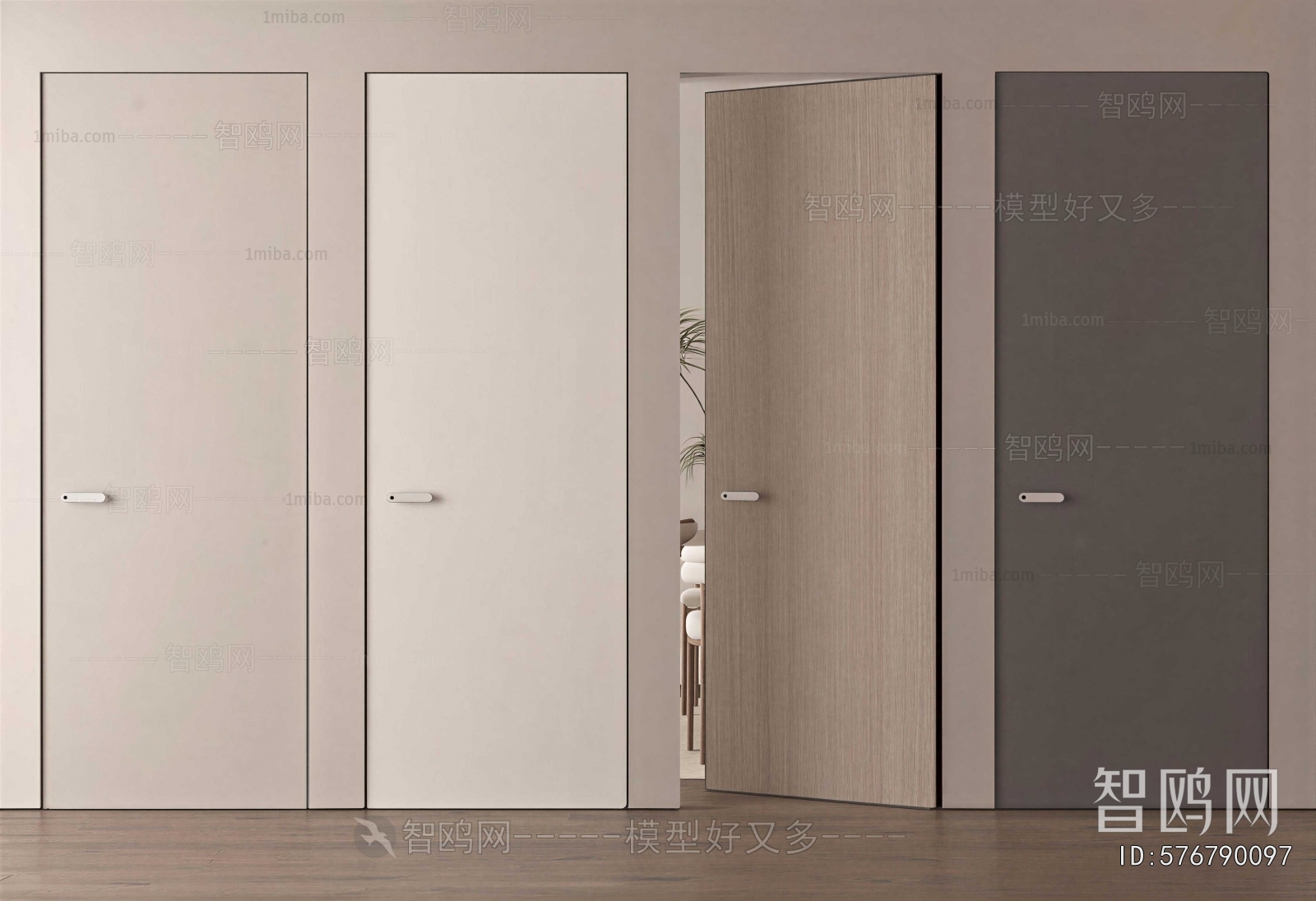 Modern Single Door