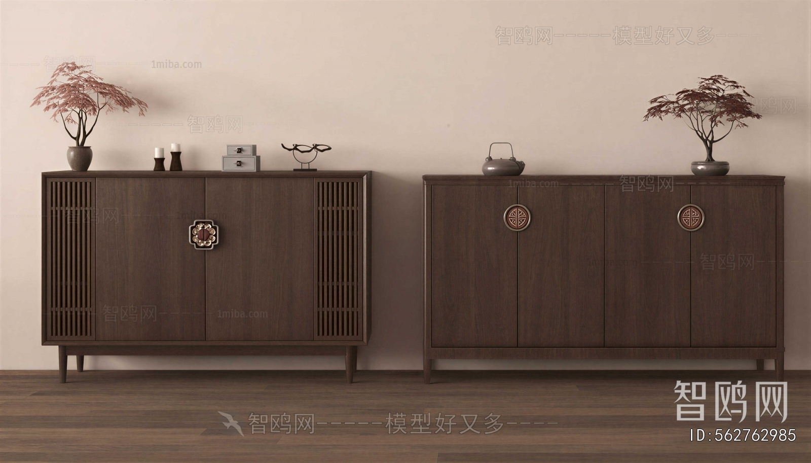 New Chinese Style Side Cabinet