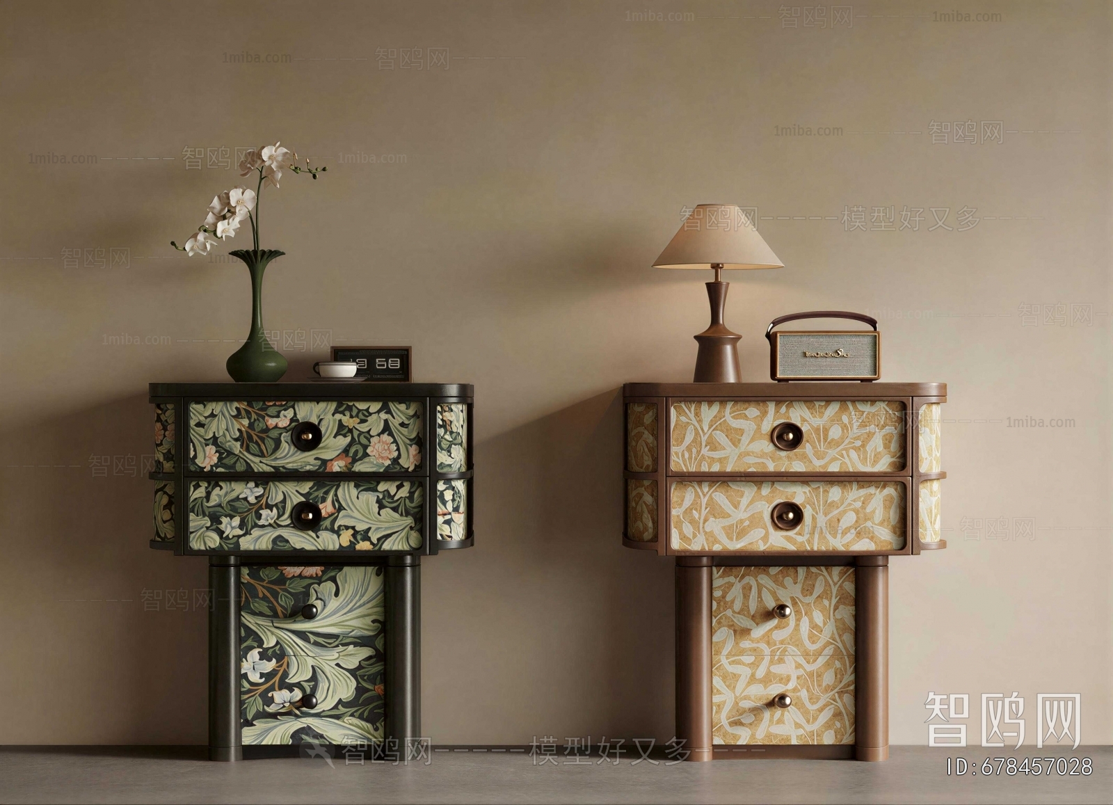 French Style Side Cabinet