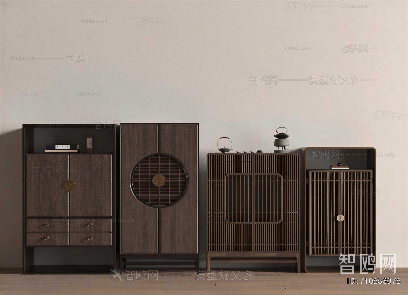 New Chinese Style Side Cabinet