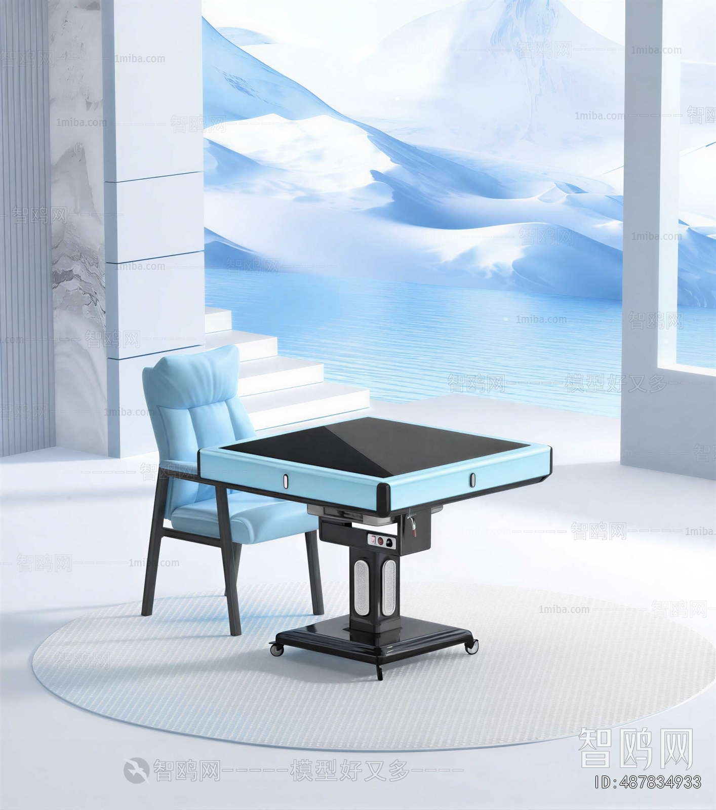 Modern Mahjong Tables And Chairs
