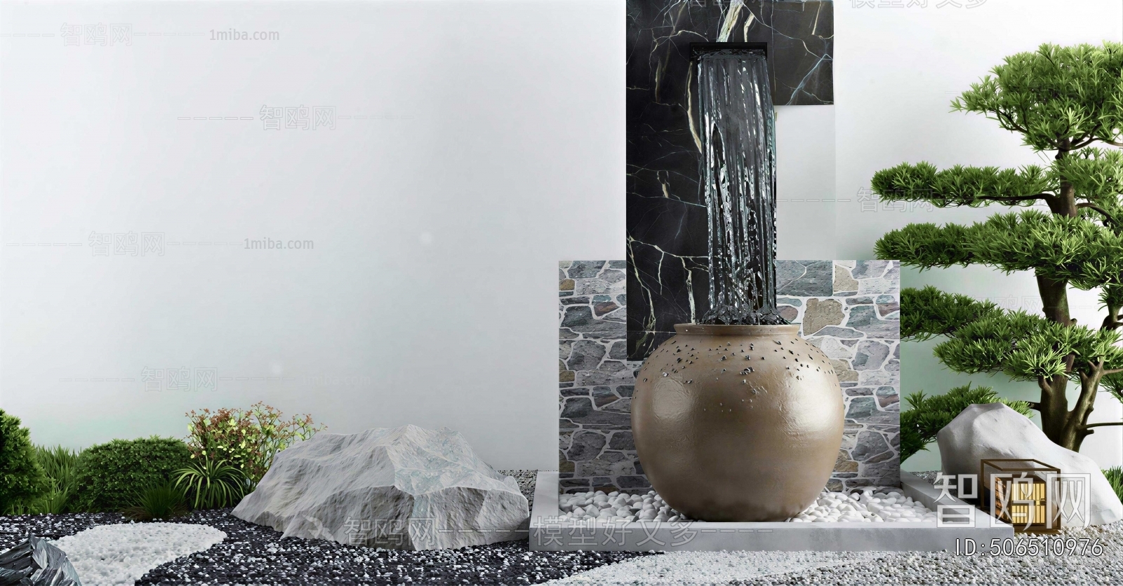 New Chinese Style Plant Landscaping