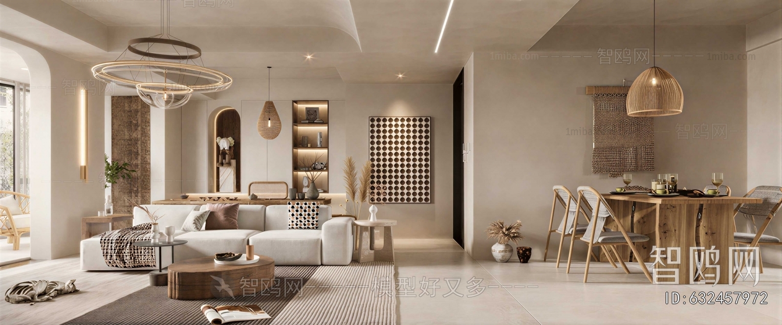 Wabi-sabi Style A Living Room