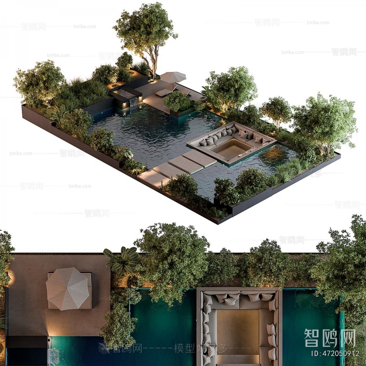 Modern Courtyard/landscape
