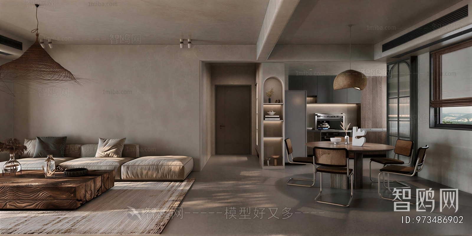 Wabi-sabi Style A Living Room