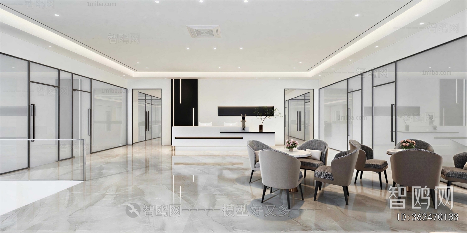 Modern Office Reception Desk