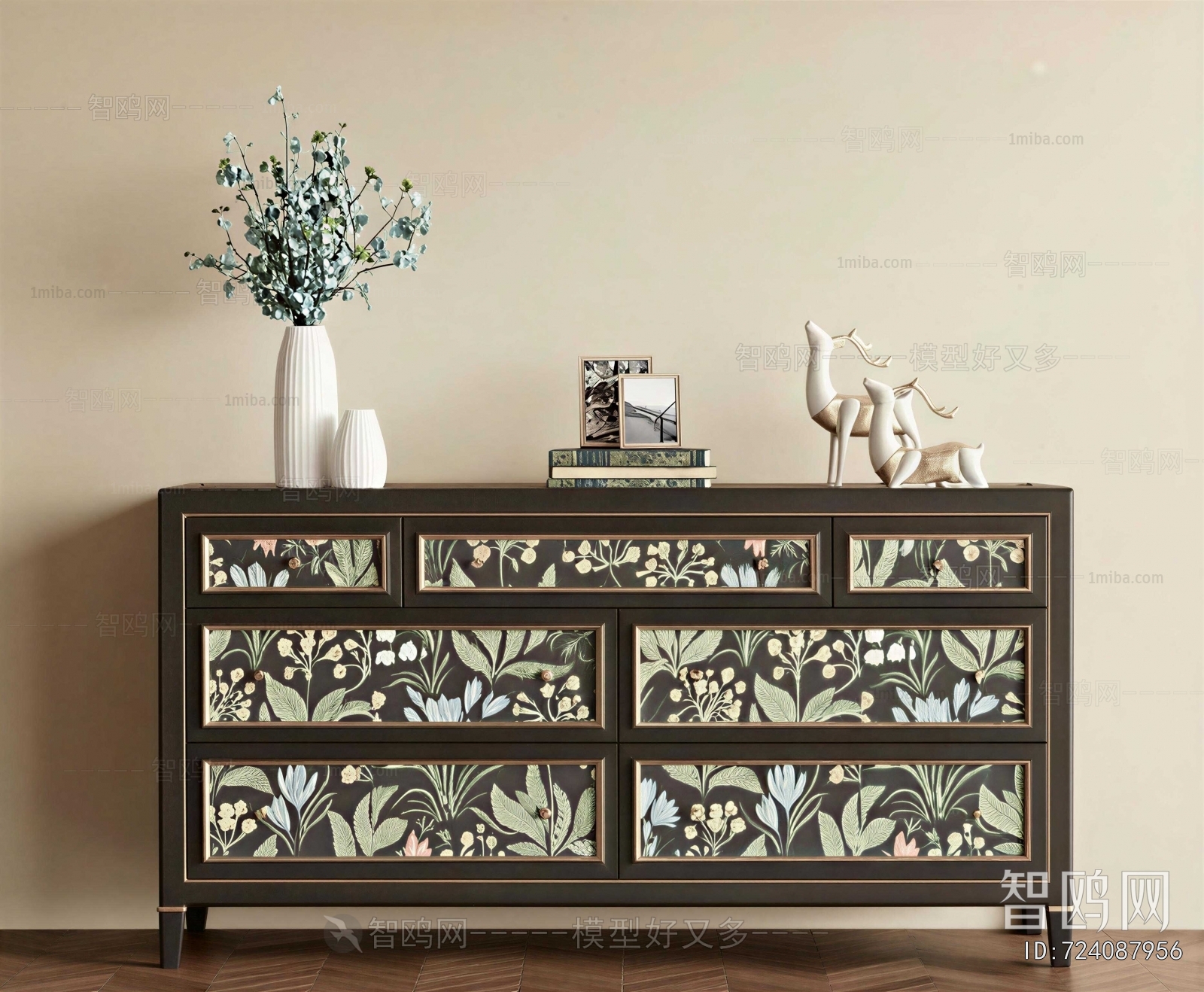 New Chinese Style Side Cabinet