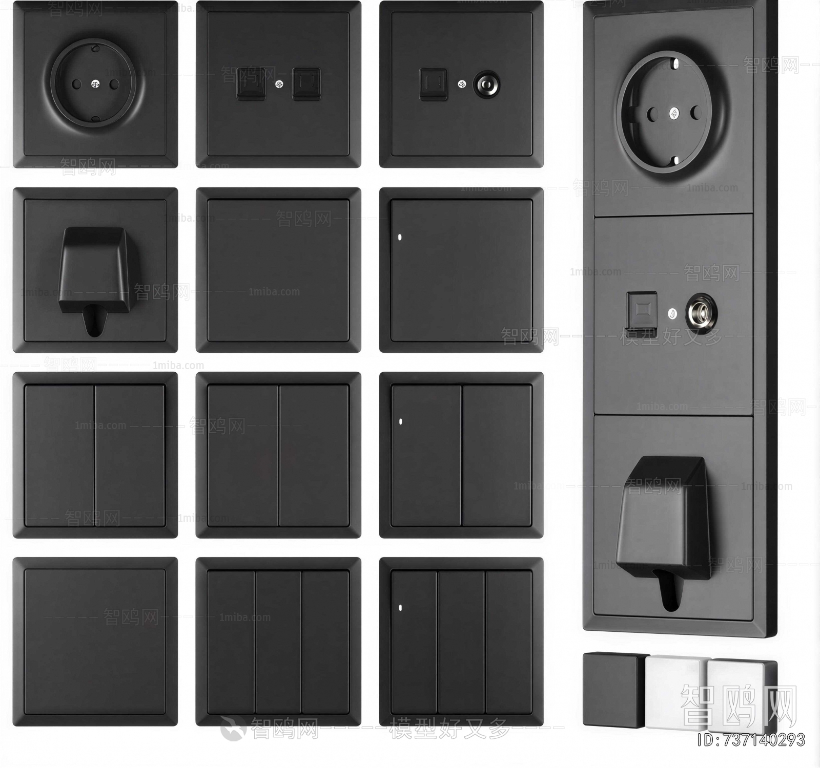 Modern Switch Socket Panel