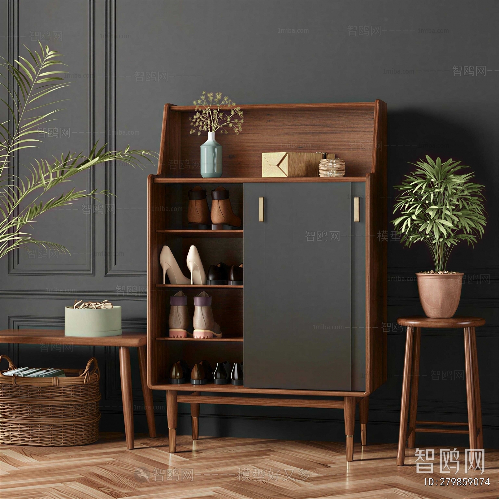 Modern Shoe Cabinet