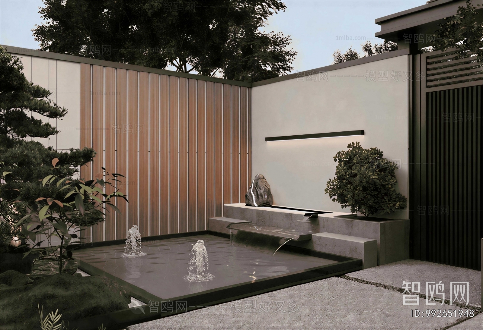 Modern Rockery Waterscape