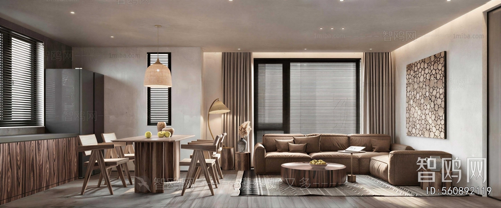Wabi-sabi Style A Living Room