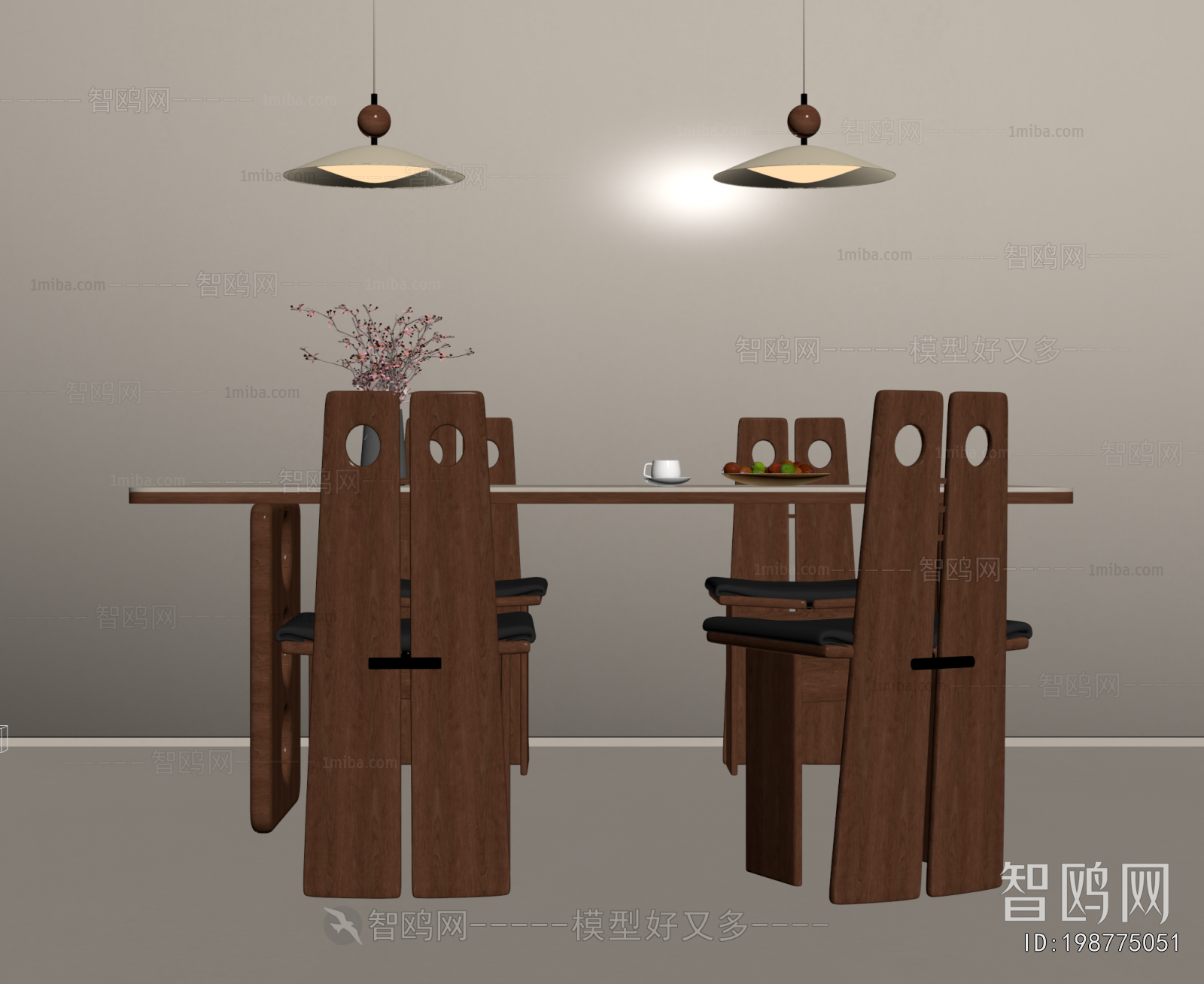 Wabi-sabi Style Dining Table And Chairs