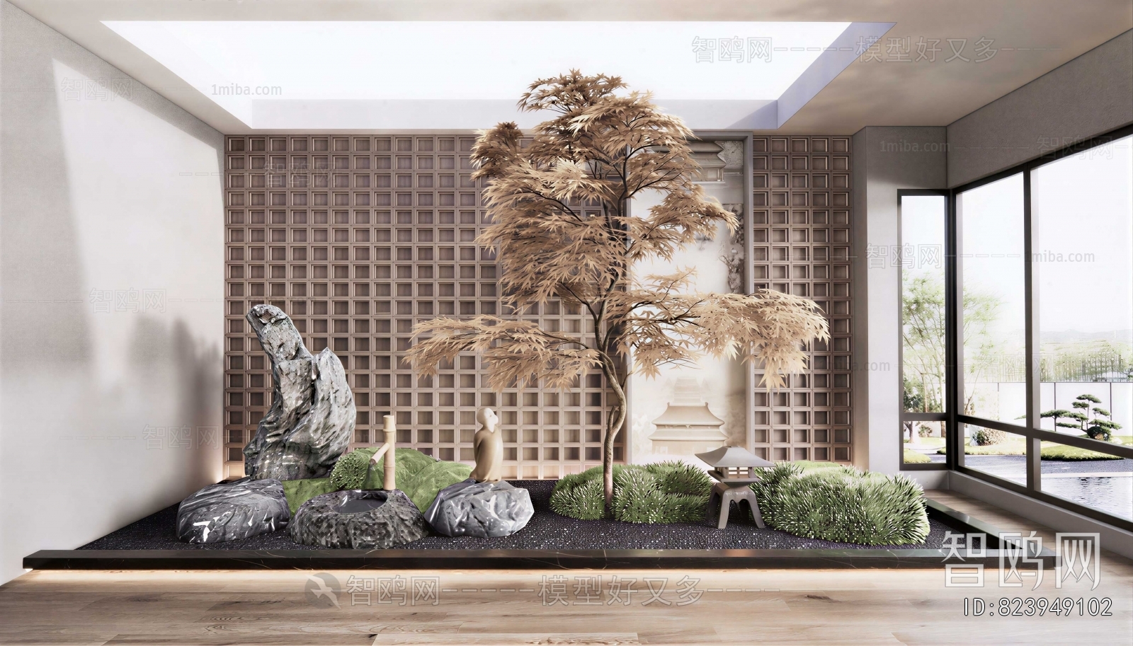 New Chinese Style Plant Landscaping