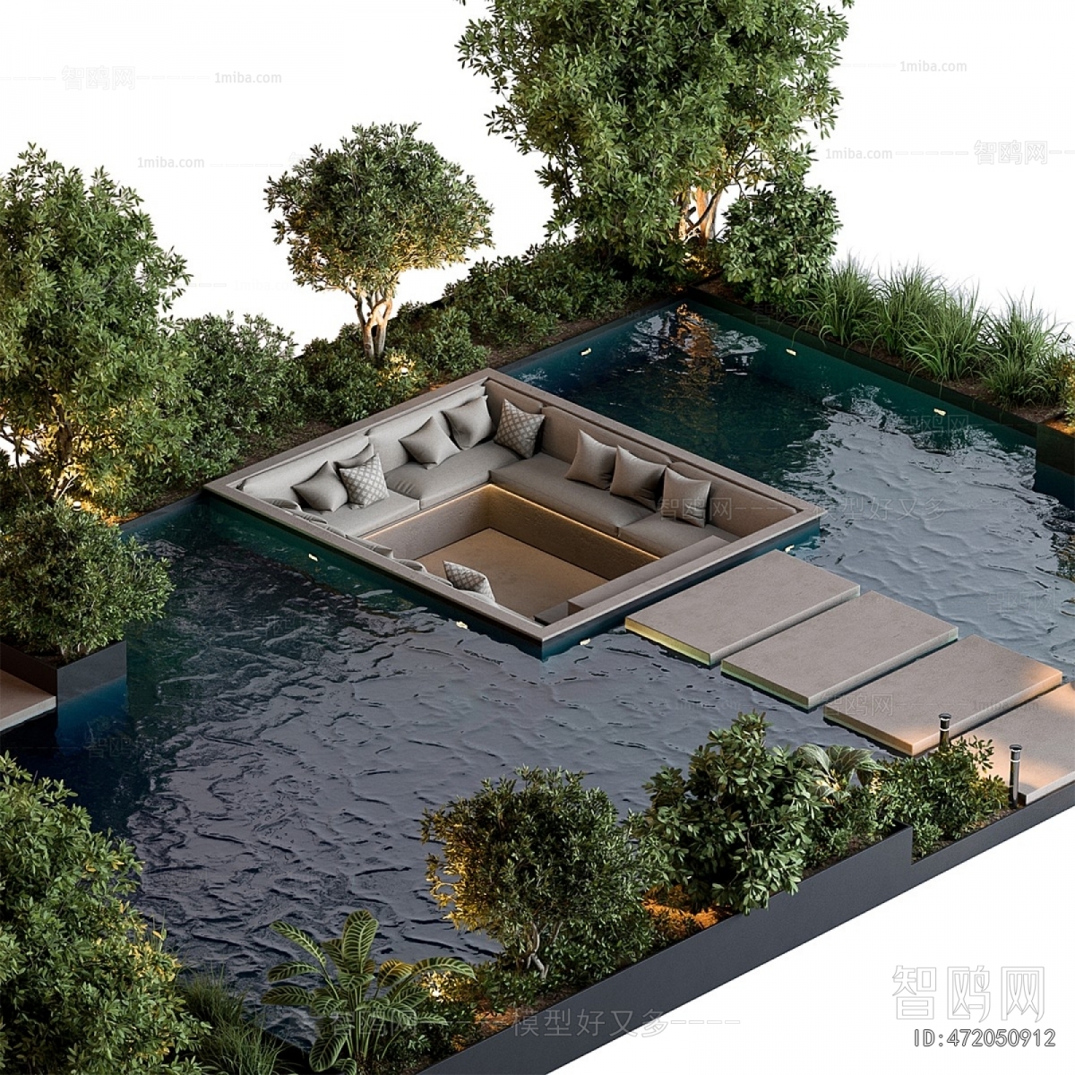 Modern Courtyard/landscape