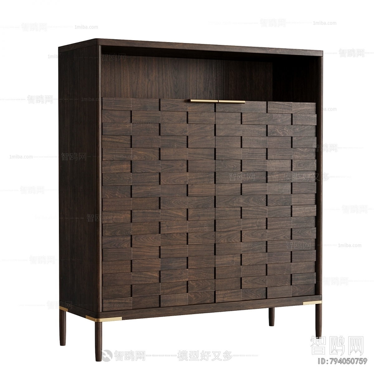 Wabi-sabi Style Side Cabinet