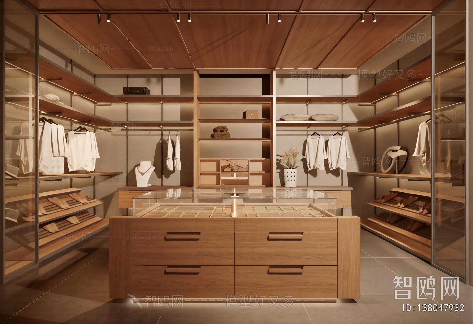 Modern Clothes Storage Area
