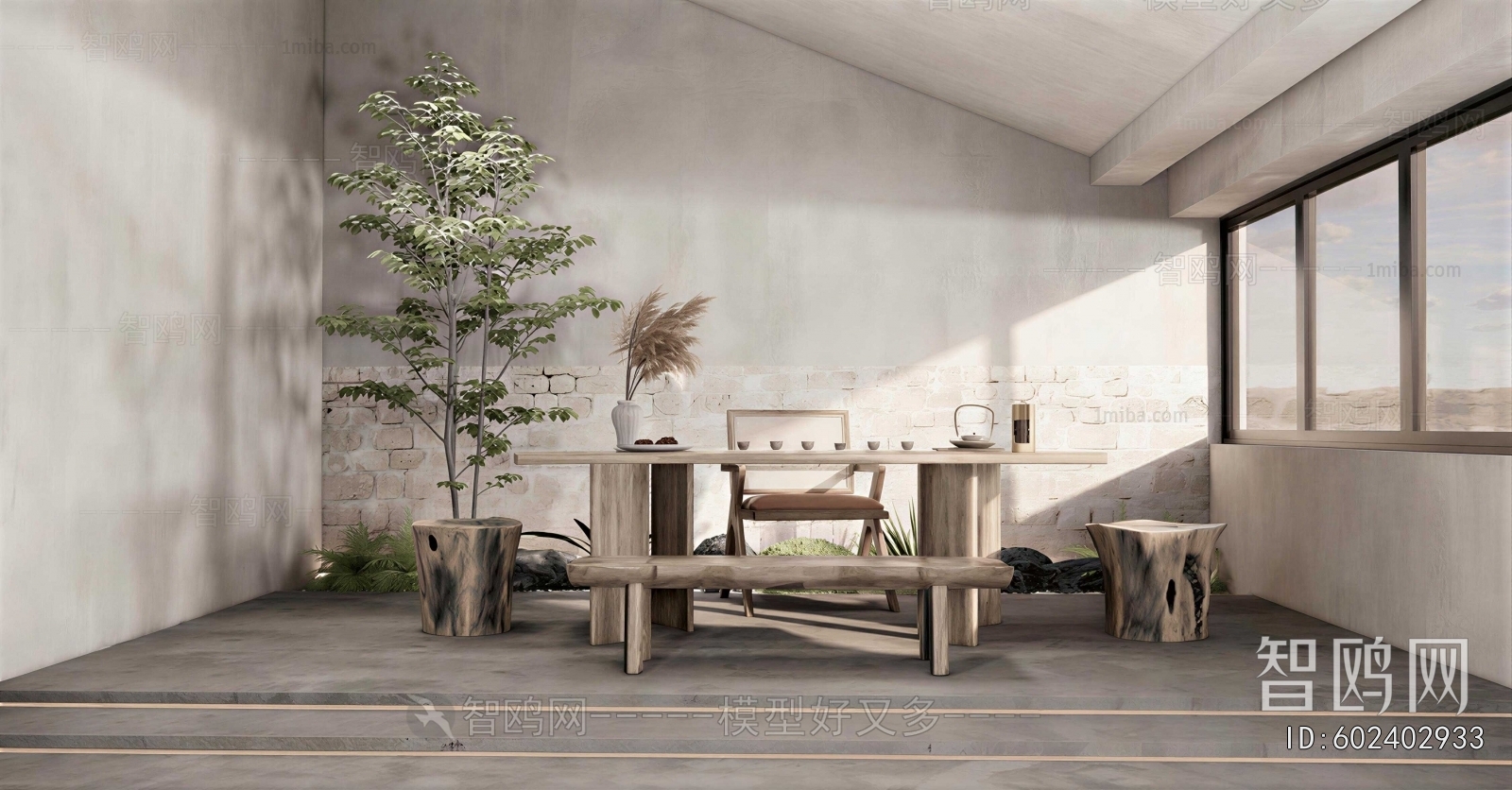 Wabi-sabi Style Tea House