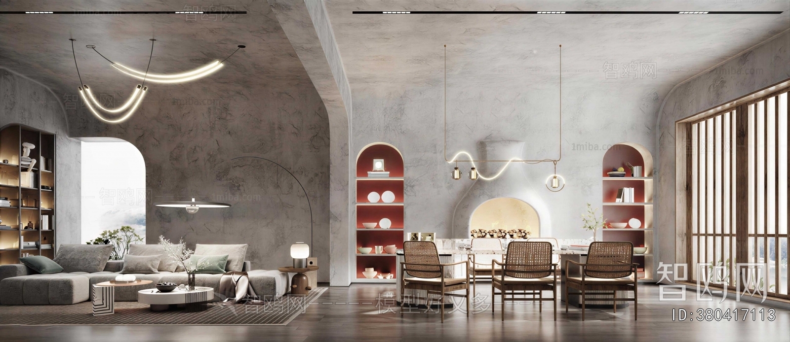 Wabi-sabi Style A Living Room