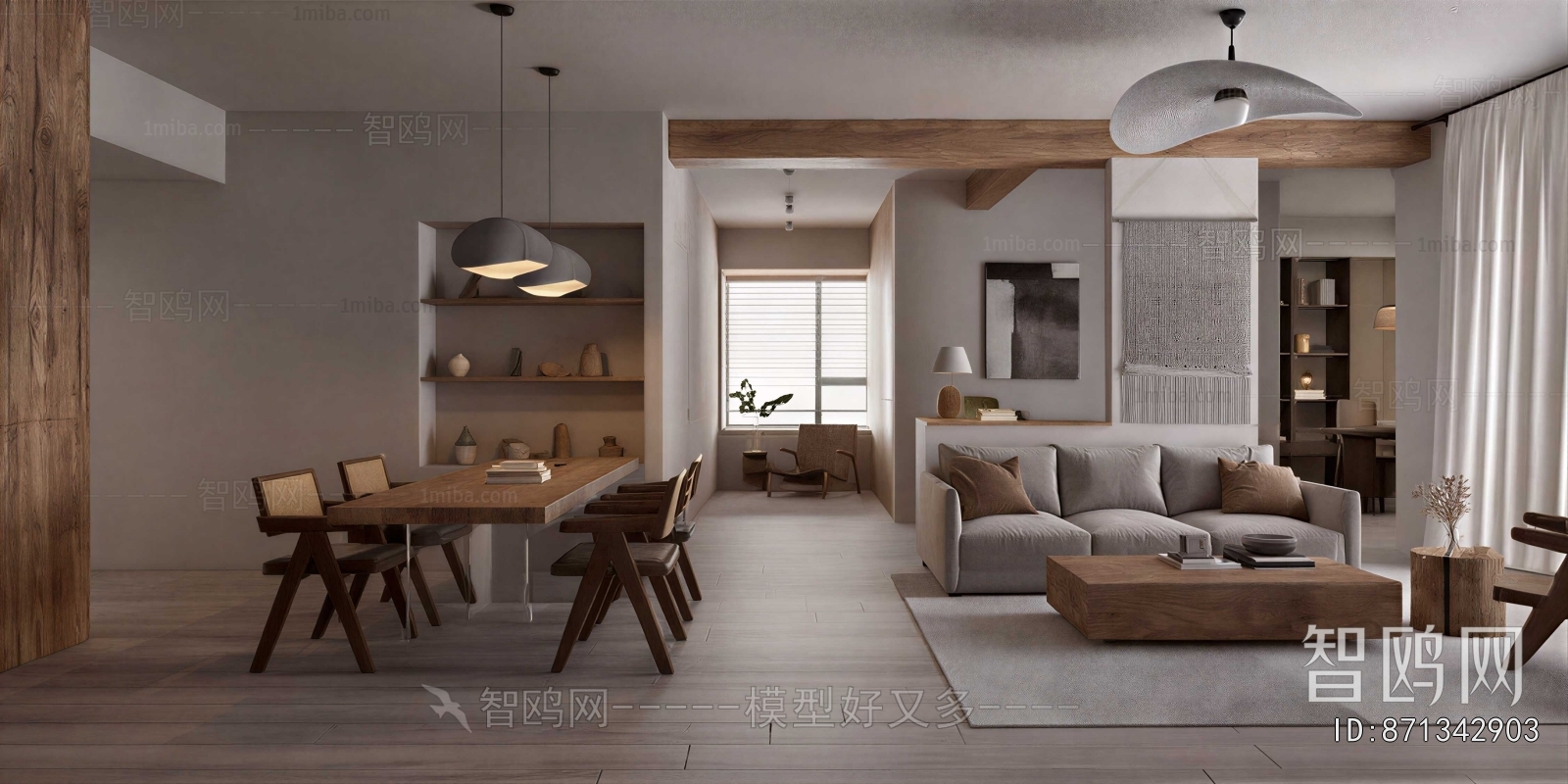 Wabi-sabi Style A Living Room