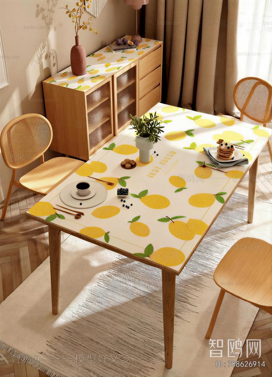 Nordic Style Dining Table And Chairs
