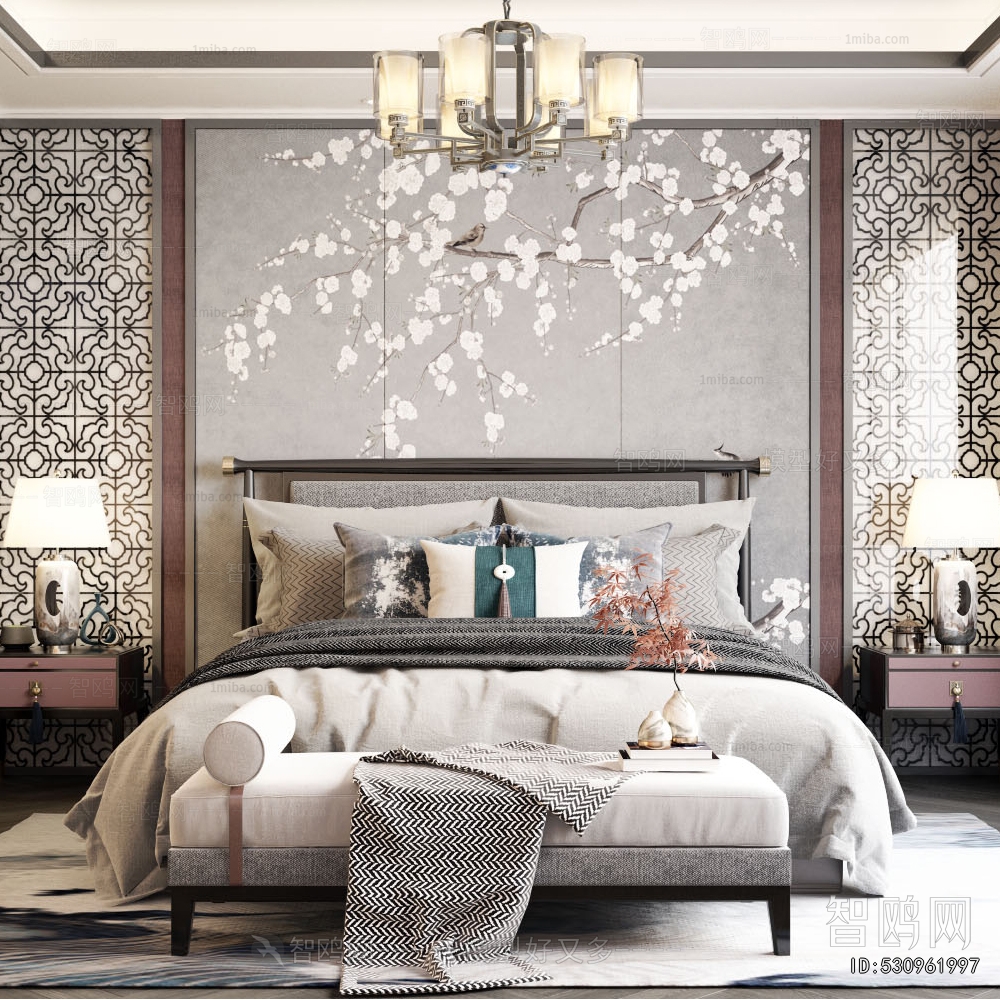 New Chinese Style Bedroom