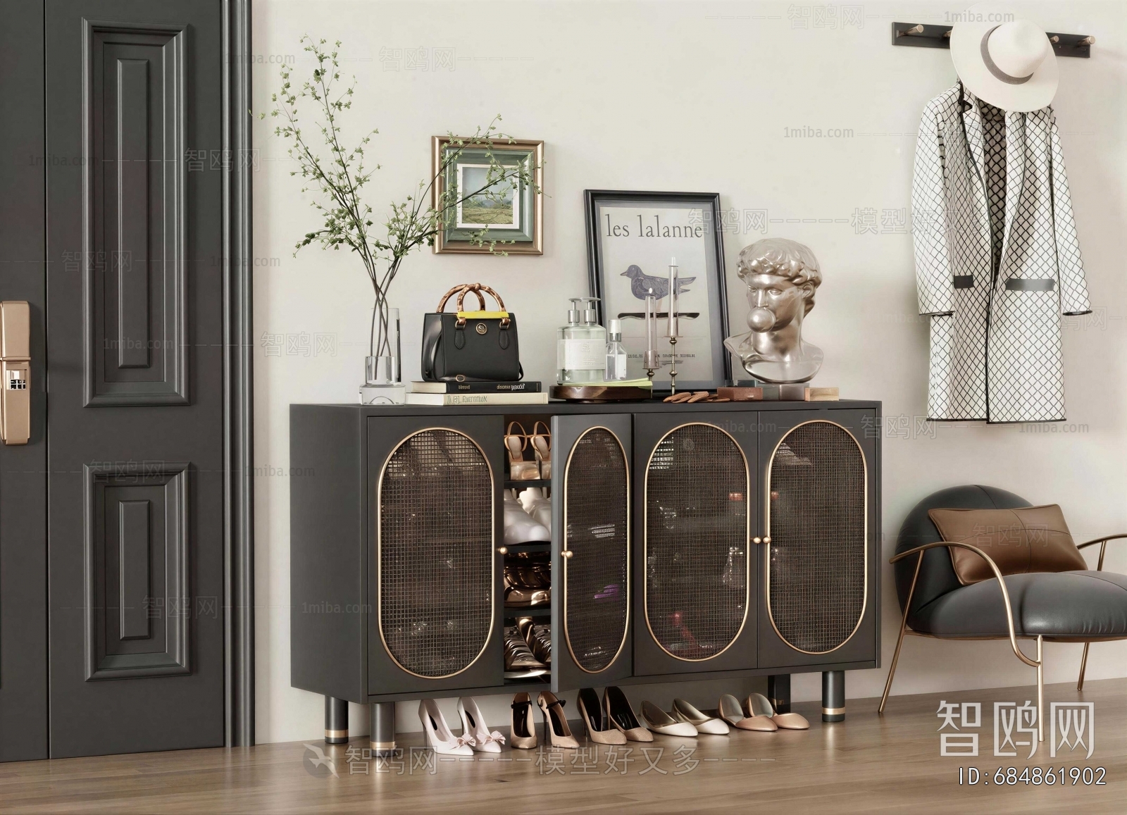 Modern Shoe Cabinet
