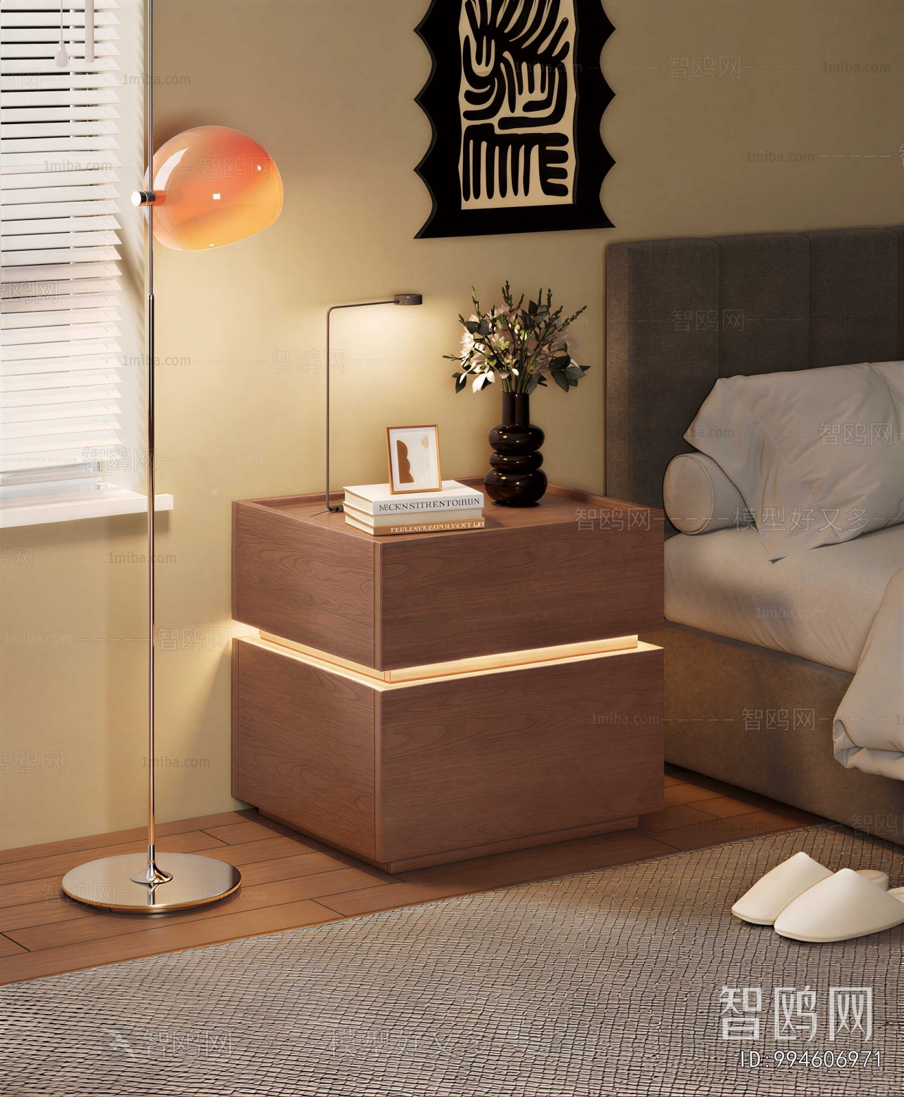 Modern Bedside Cupboard
