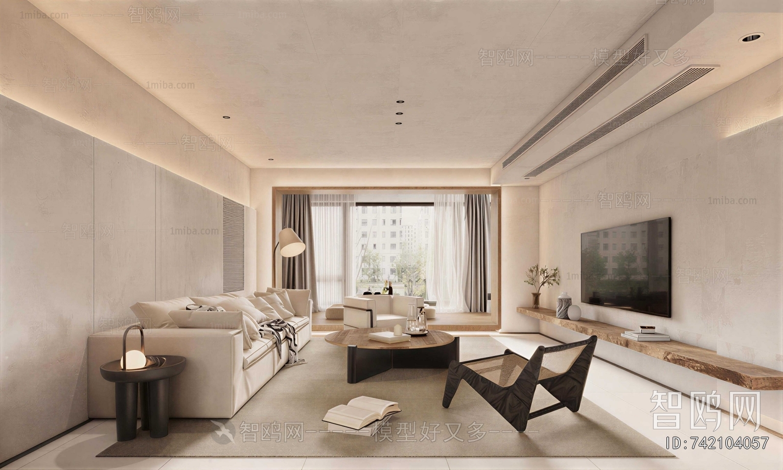 Wabi-sabi Style A Living Room
