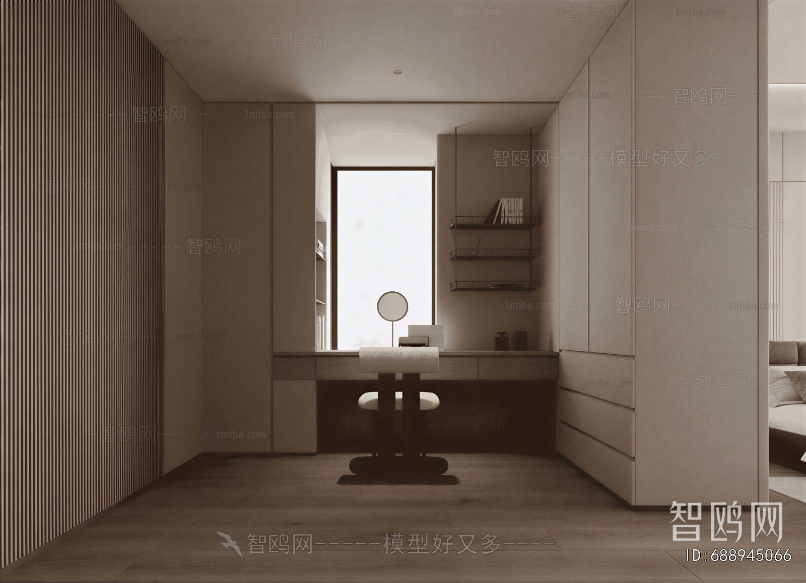 Modern Clothes Storage Area