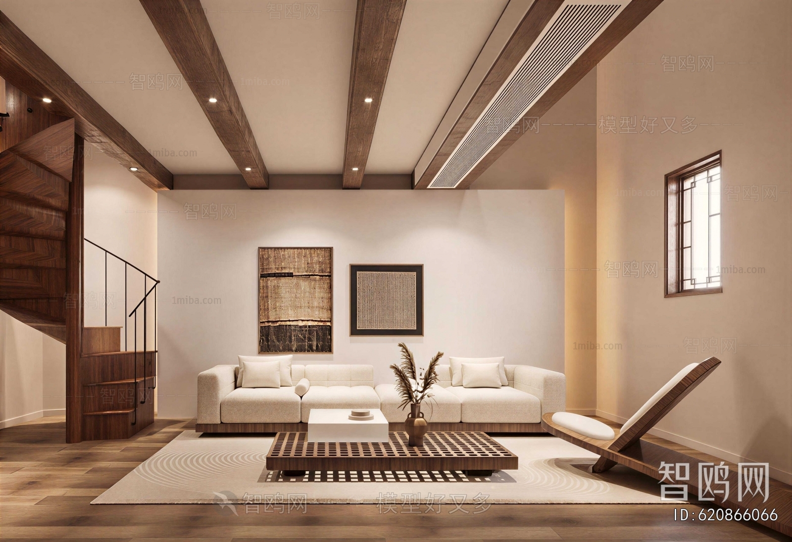 Wabi-sabi Style A Living Room