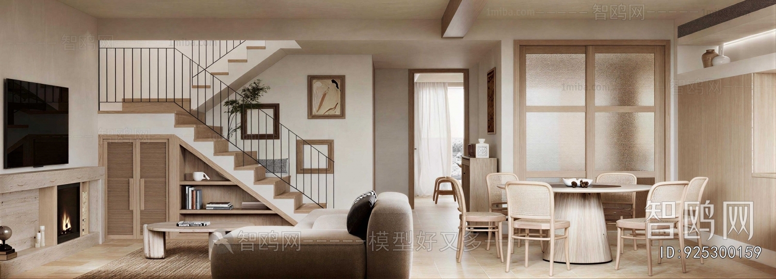 Wabi-sabi Style A Living Room