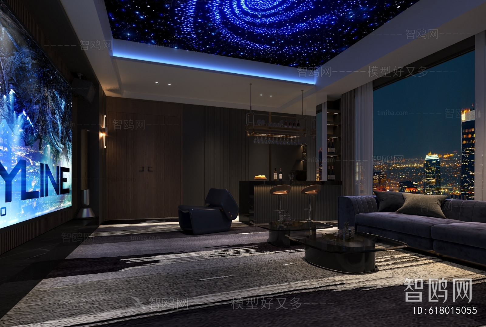 Modern Audiovisual Room