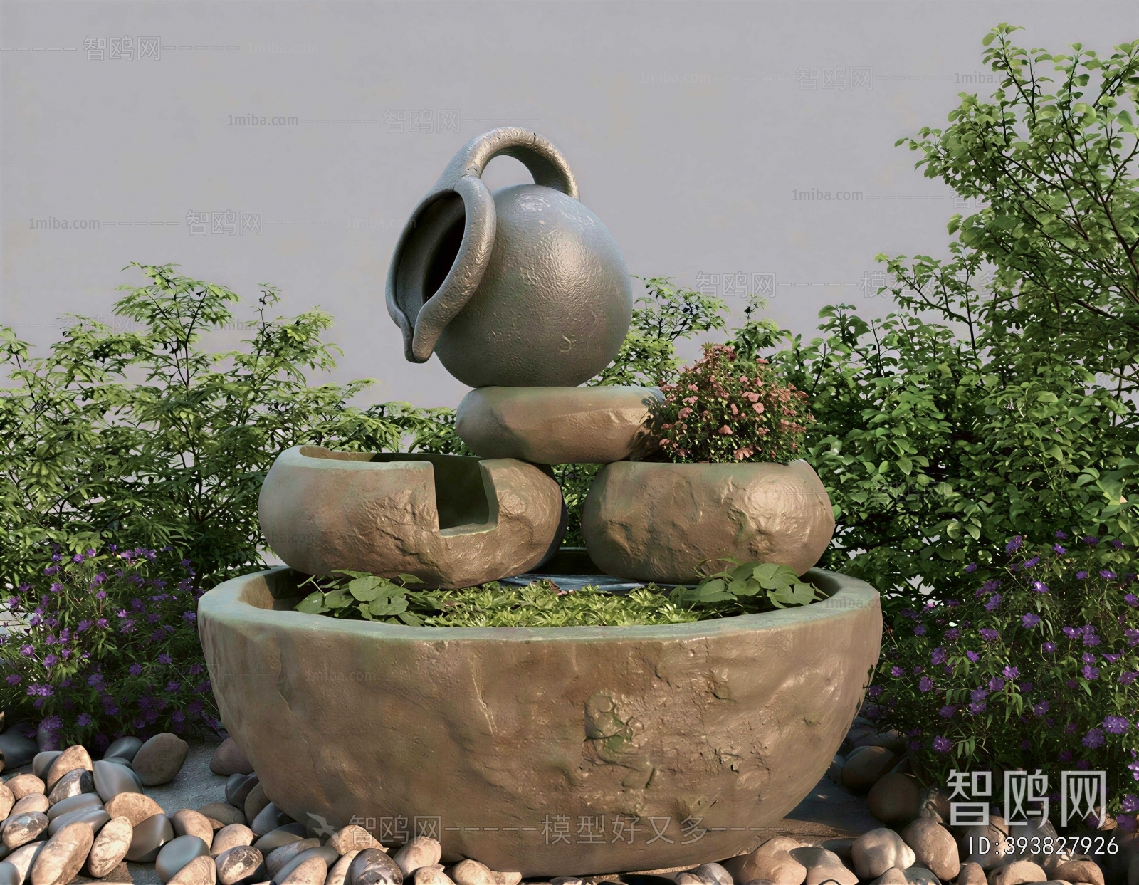 New Chinese Style Plant Landscaping