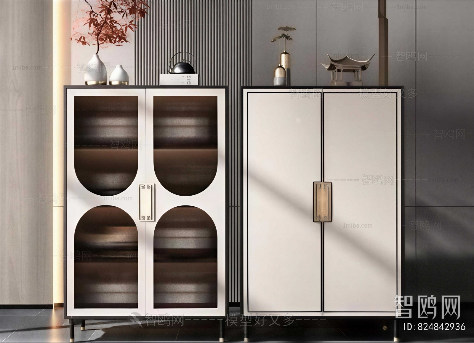 New Chinese Style Side Cabinet