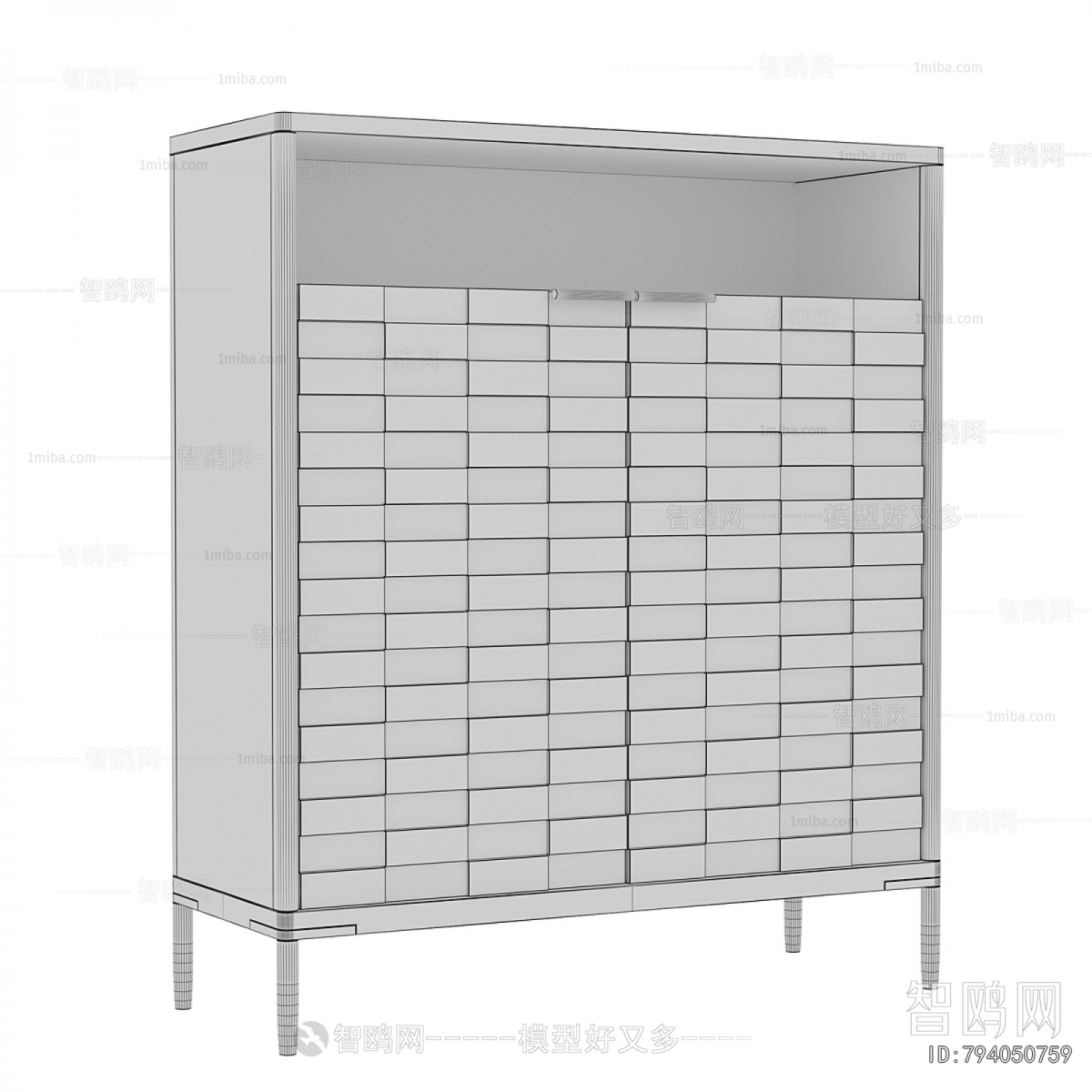 Wabi-sabi Style Side Cabinet
