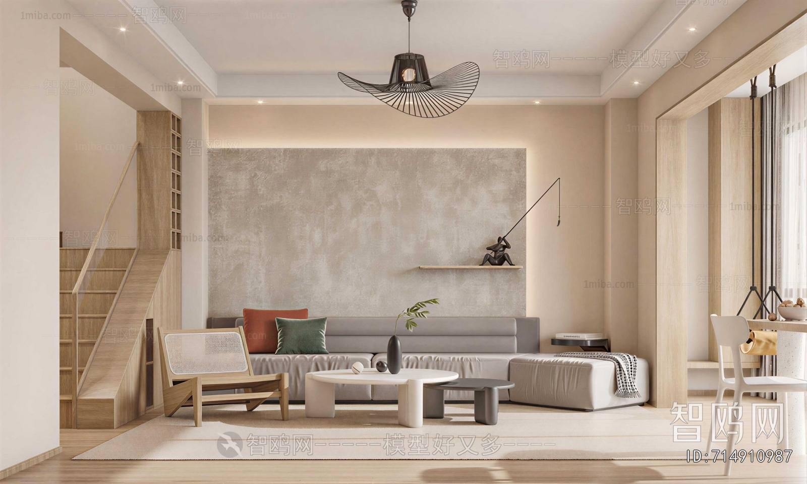 Wabi-sabi Style A Living Room