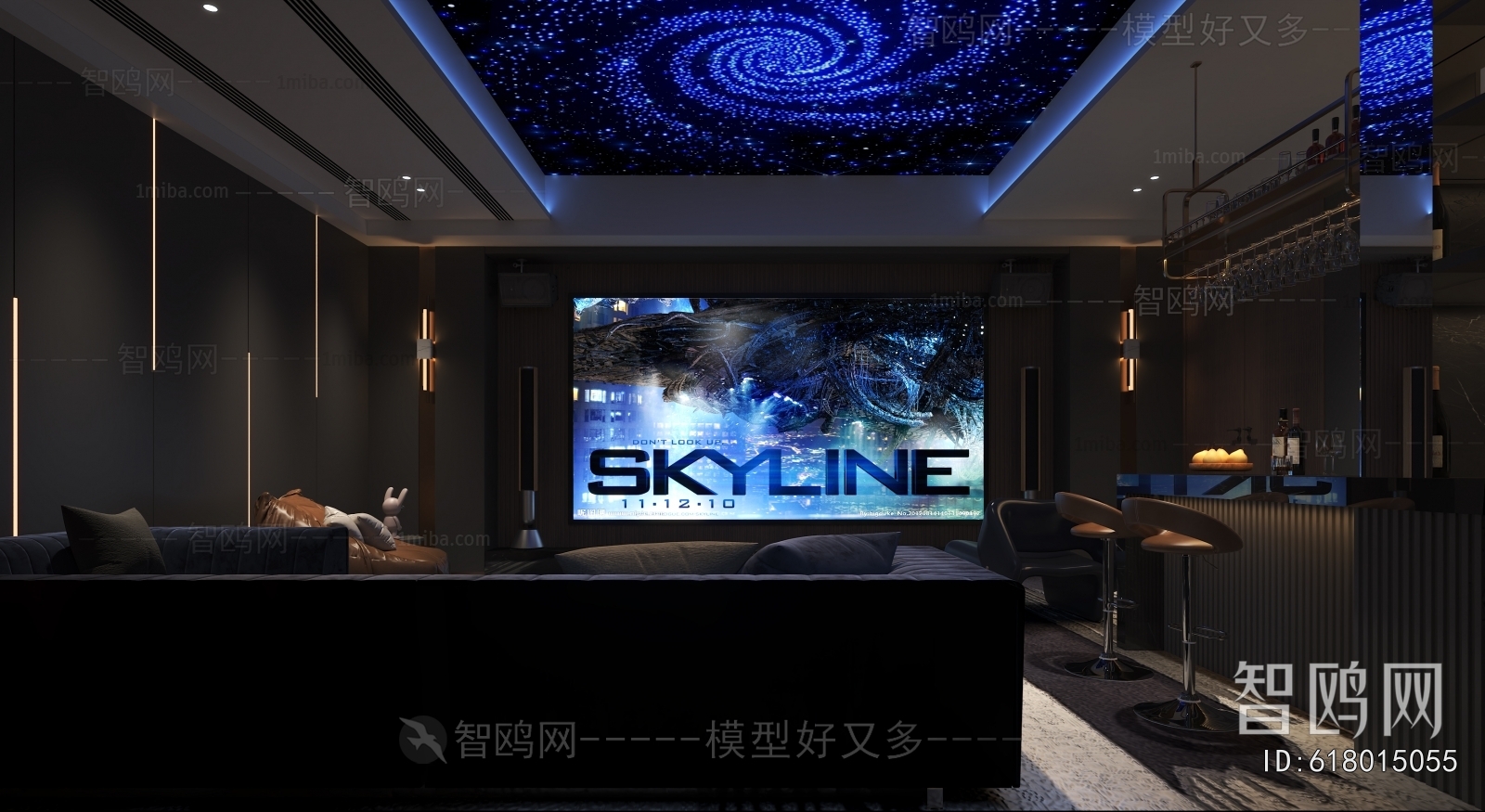 Modern Audiovisual Room