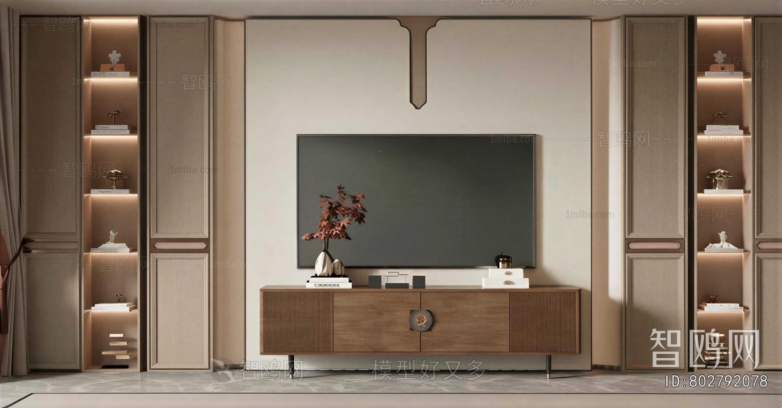 New Chinese Style TV Cabinet
