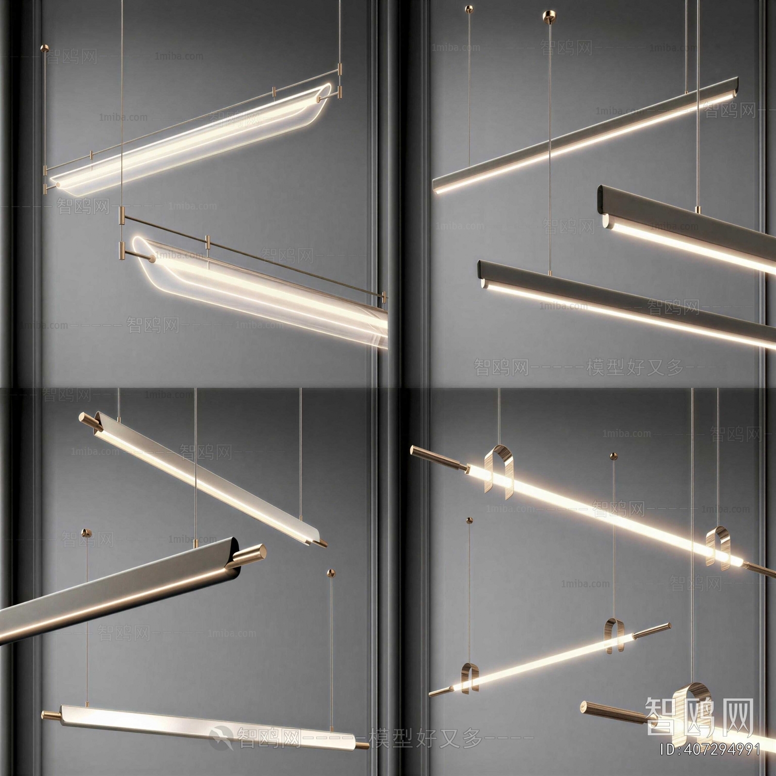 Modern Long Chandelier