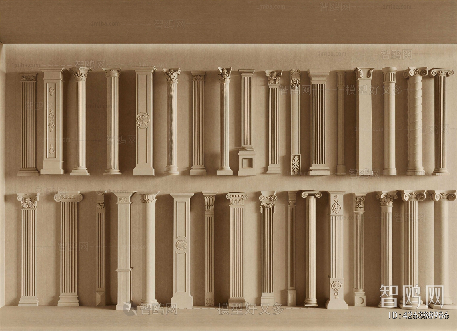 European Style Roman Pillar