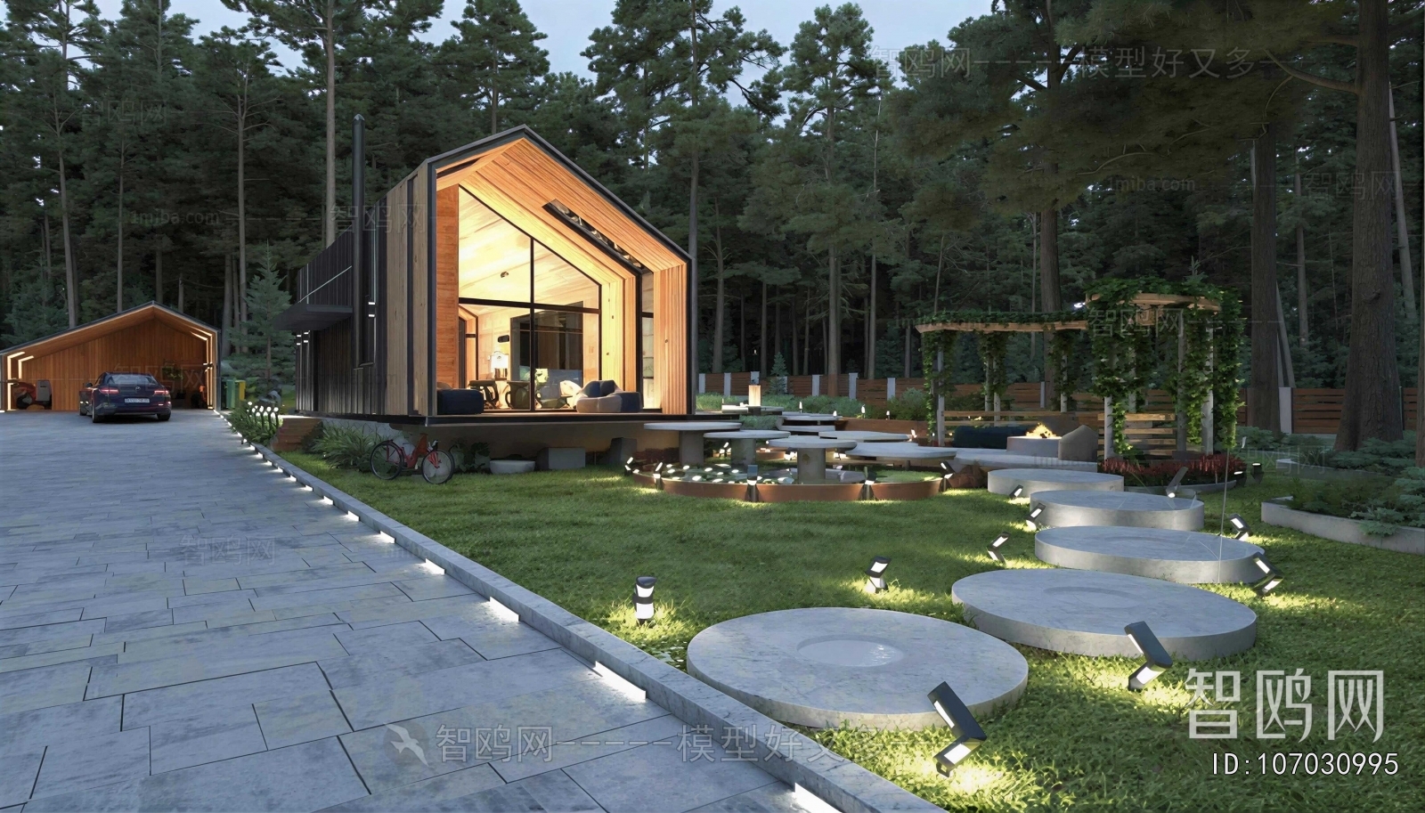 Modern Courtyard/landscape