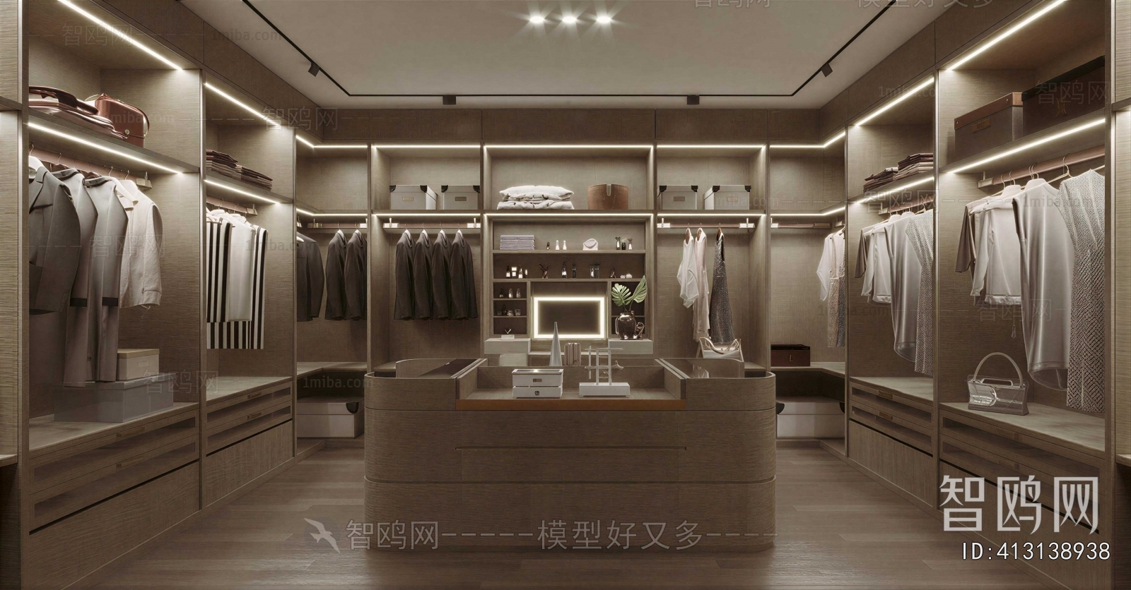 Modern Clothes Storage Area